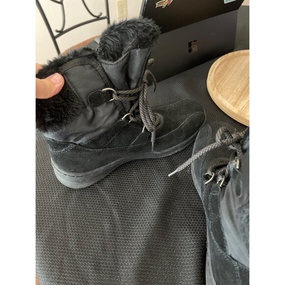 Bare Traps Women Sunta Black Lace Up Winter Snow Boots Size 7.5 - Picture 4 of 8